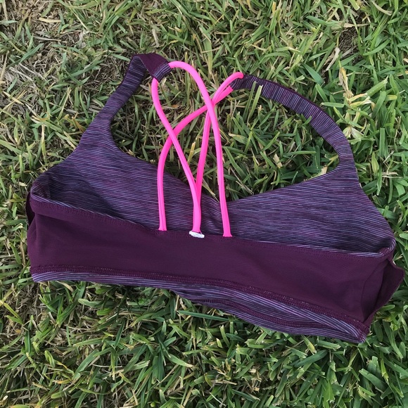 🍂SOLD🍂🌟HP🌟 Lululemon Free to Be Bra Sept Plum - Picture 7 of 8